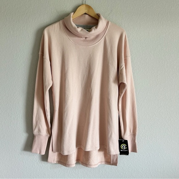 Champion Funnel Neck pullover Tunic Sweatshirt Spiced Almond New Size M - Picture 1 of 7